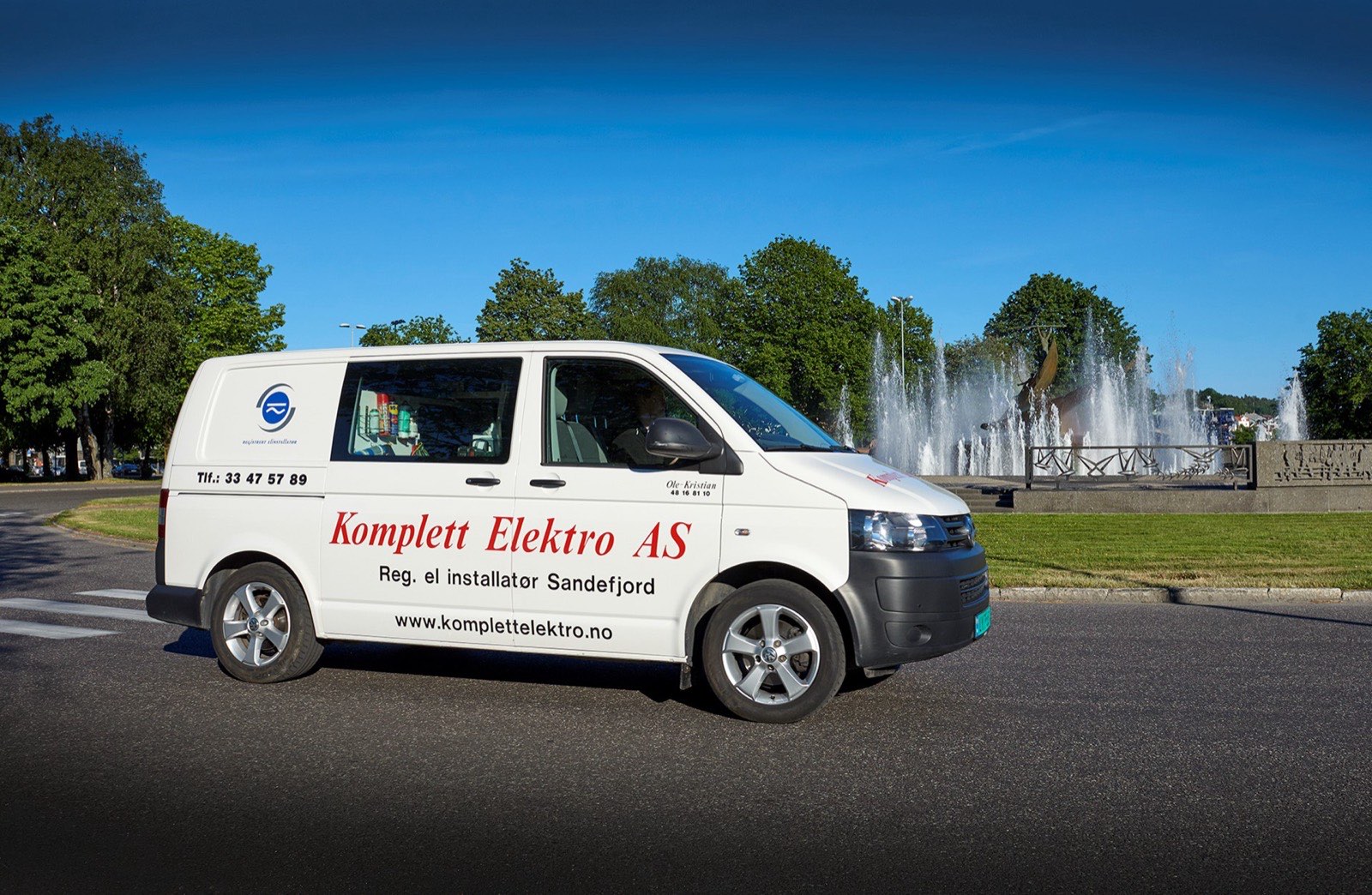 Servicebilen vår i Sandefjord
